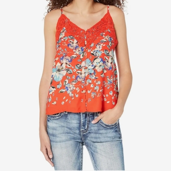 Miss Me NWOT Women's Floral Lace Cami. - Picture 1 of 13